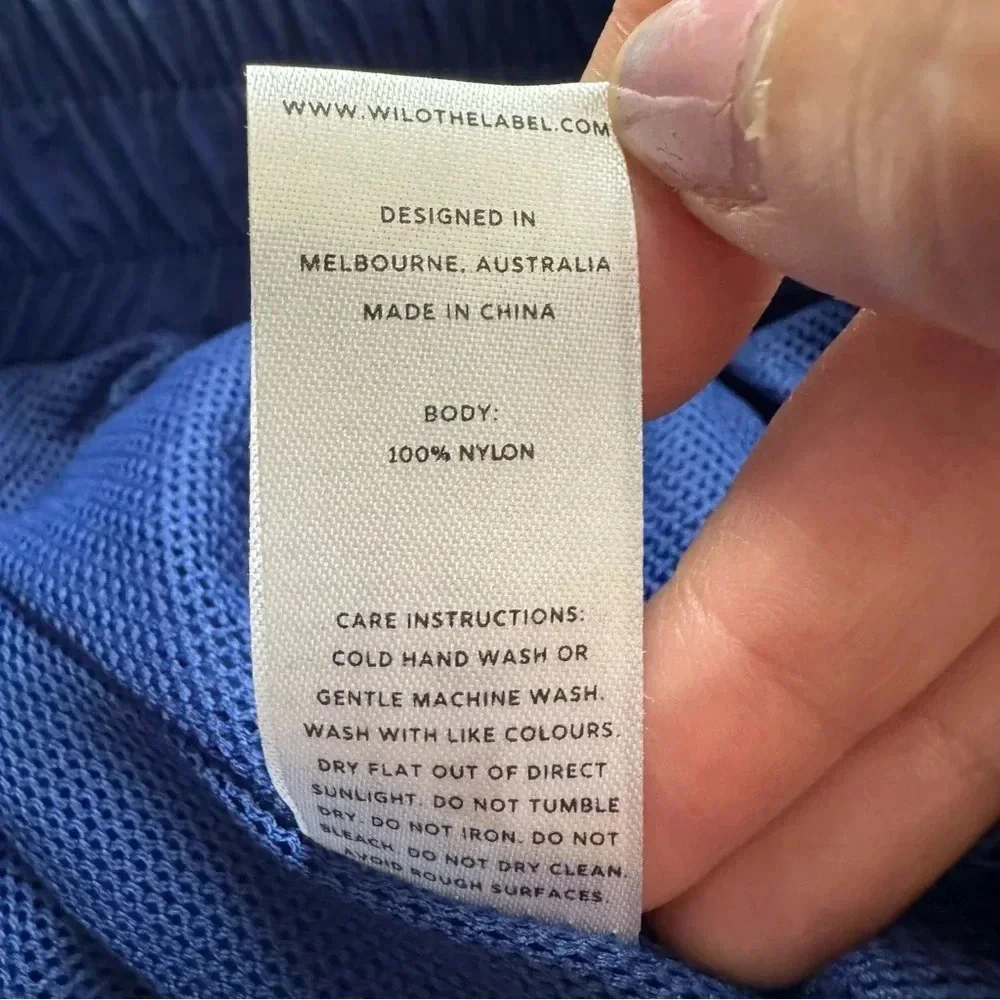 Wilo The Label Parachute Joggers in Electric Blue - Picture 7 of 7